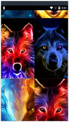 Neon Wolf Live Wallpapers android App screenshot 0