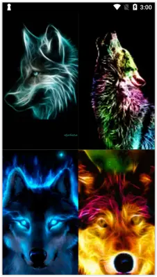 Neon Wolf Live Wallpapers android App screenshot 3